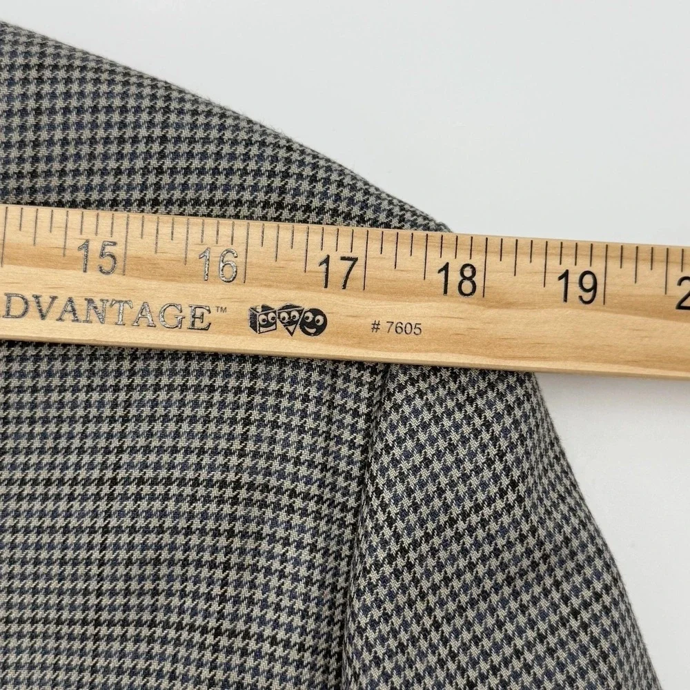Lauren by Ralph Lauren Men's 40L Wool Silk Blend Slim Sport‎ Coat Houndstooth